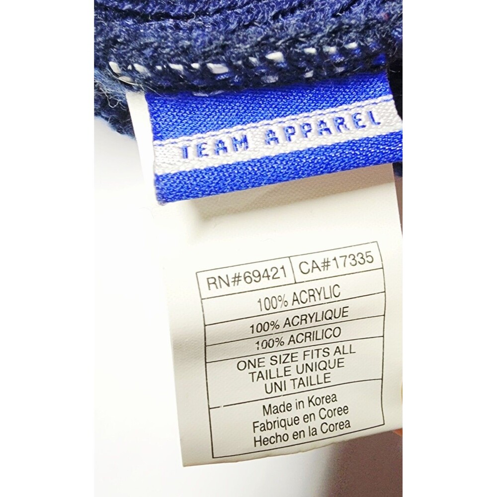 VTG Y2K New England Patriots Reebok NFL Football Cuffed Beanie EUC Mid 2000s - Picture 6 of 6